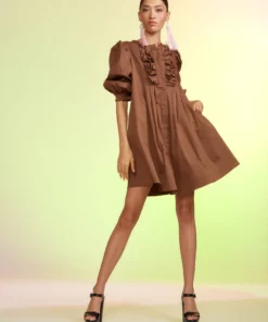 Cynthia Rowley Kira Cotton Pintuck Dress Dresses