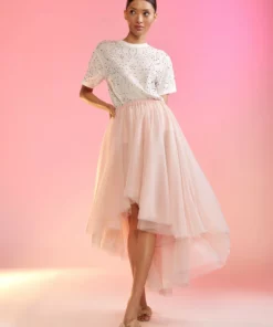 Cynthia Rowley High Low Tulle Skirt