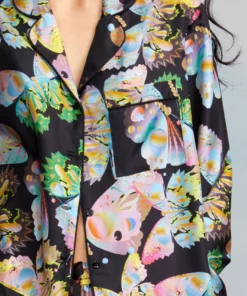 Cynthia Rowley Tops Silk Pajama Shirt 9 Cynthia Rowley Tops Silk Pajama Shirt