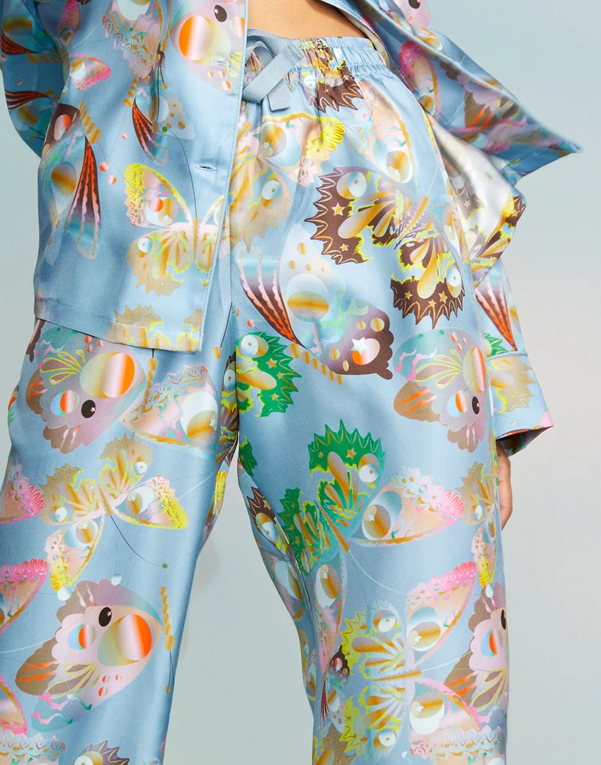 Cynthia Rowley Silk Pajama Pant Bottoms 4 Cynthia Rowley Silk Pajama Pant Bottoms