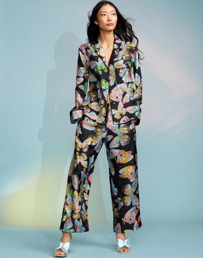 Cynthia Rowley Tops Silk Pajama Shirt 3 Cynthia Rowley Tops Silk Pajama Shirt