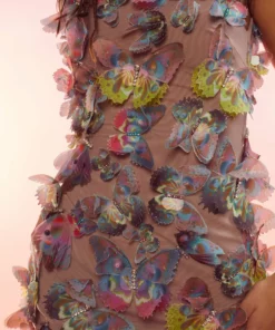 Cynthia Rowley Butterfly Applique Dress