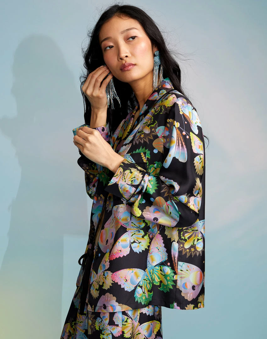 Cynthia Rowley Tops Silk Pajama Shirt 2 Cynthia Rowley Tops Silk Pajama Shirt