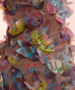 Cynthia Rowley Butterfly Applique Dress