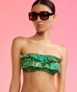 Cynthia Rowley Surf & Swim Flirt Cotton Bikini Top