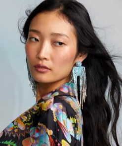 Cynthia Rowley Accessories & Gifts Chandelier Rhinestone Earrings