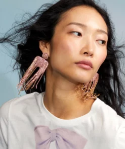 Cynthia Rowley Chandelier Rhinestone Earrings Accessories & Gifts