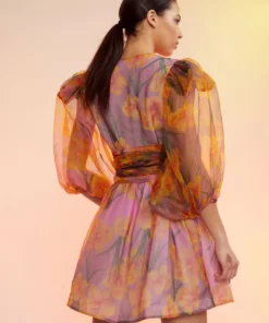 Cynthia Rowley Dresses Daffodil Organza Wrap Dress