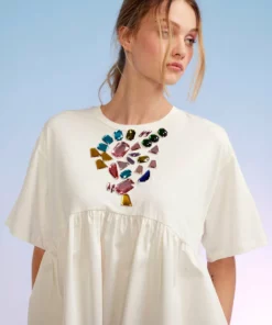 Cynthia Rowley Gem Stone Tee Dress Dresses