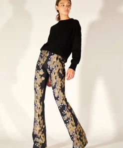 Cynthia Rowley Bonded Fit And Flare Pant Bottoms