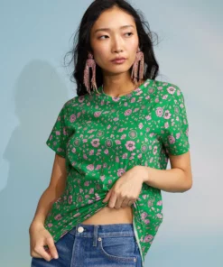 Cynthia Rowley Rylan Printed Tee