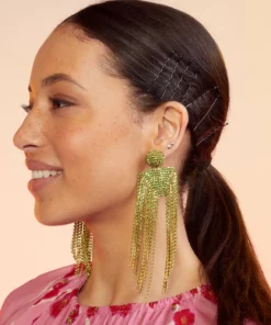 Cynthia Rowley Chandelier Rhinestone Earrings