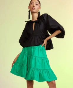 Cynthia Rowley Bottoms Marrakesh Cotton Tiered Skirt