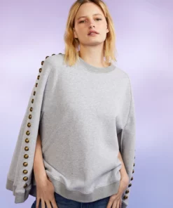 Cynthia Rowley Tops Studded Capelet