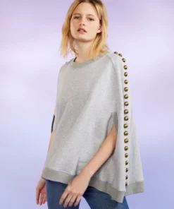 Cynthia Rowley Tops Studded Capelet