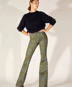 Cynthia Rowley Bottoms Bonded Fit And Flare Pant 10 Cynthia Rowley Bottoms Bonded Fit And Flare Pant