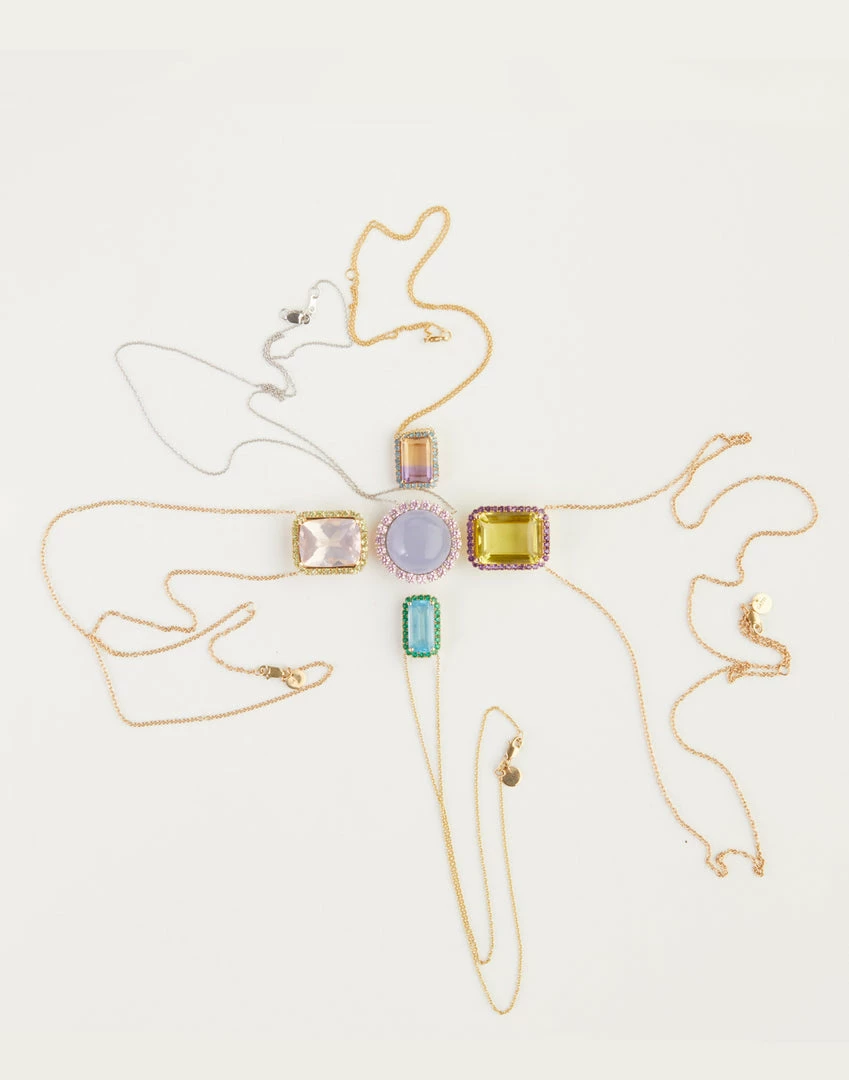 Cynthia Rowley Accessories & Gifts Rose Quartz And Peridot Pendant 4 Cynthia Rowley Accessories & Gifts Rose Quartz And Peridot Pendant