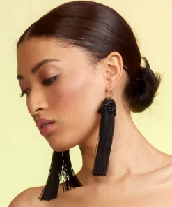 Cynthia Rowley Beaded Tassel Earring