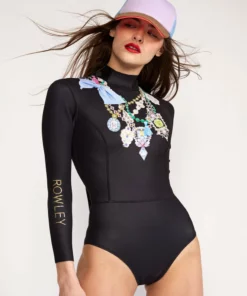 Cynthia Rowley Surf & Swim Jewel Necklace Wetsuit