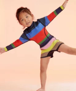 Cynthia Rowley Kids Stripe Wetsuit Surf & Swim