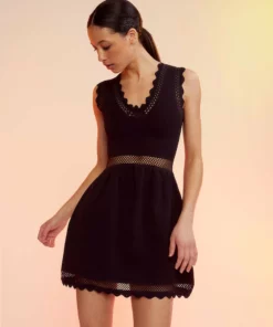 Cynthia Rowley Little Black Knit Dress