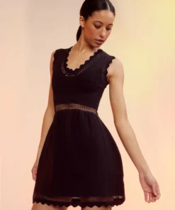 Cynthia Rowley Little Black Knit Dress