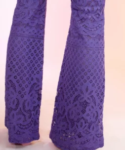Cynthia Rowley Lace Fit And Flare Pants