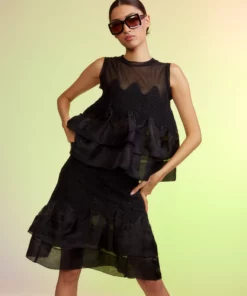 Cynthia Rowley Ines Organza Skirt Bottoms