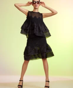 Cynthia Rowley Ines Organza Skirt Bottoms