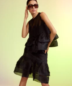 Cynthia Rowley Ines Organza Skirt Bottoms