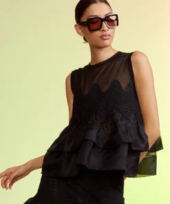 Cynthia Rowley Amelia Organza Top