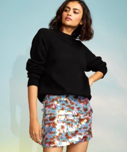 Cynthia Rowley Sequin Mini Skirt Bottoms