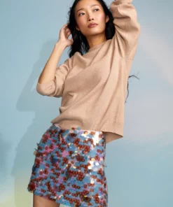 Cynthia Rowley Sequin Mini Skirt Bottoms