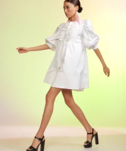 Cynthia Rowley Kira Cotton Pintuck Dress