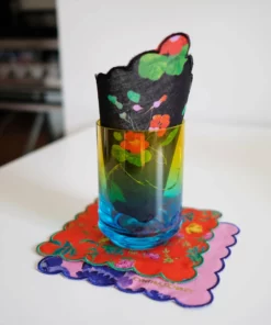 Cynthia Rowley Scallop Embroidered Edge Cocktail Napkin Home