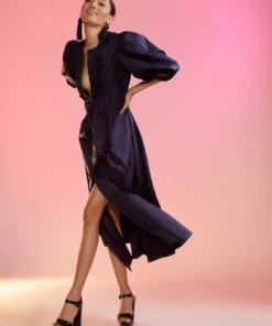 Cynthia Rowley Cyrus Cotton Pintuck Dress