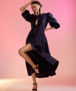 Cynthia Rowley Cyrus Cotton Pintuck Dress