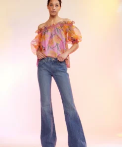 Cynthia Rowley Daffodil Off The Shoulder Top Tops
