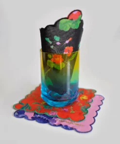 Cynthia Rowley Scallop Embroidered Edge Cocktail Napkin Home