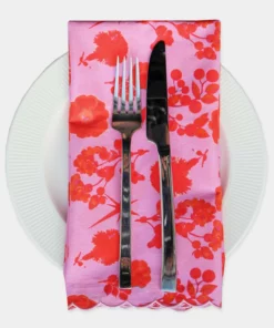 Cynthia Rowley Scallop Embroidered Edge Dinner Napkin