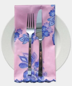 Cynthia Rowley Scallop Embroidered Edge Dinner Napkin