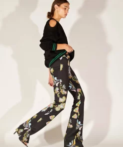 Cynthia Rowley Bottoms Bonded Fit And Flare Pant