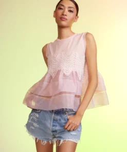 Cynthia Rowley Amelia Organza Top