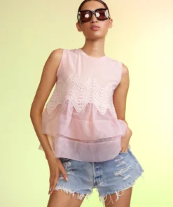 Cynthia Rowley Amelia Organza Top