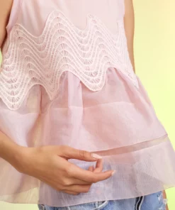 Cynthia Rowley Amelia Organza Top