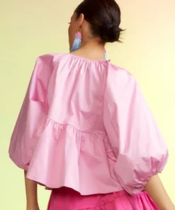 Cynthia Rowley Nomad Polished Cotton Top