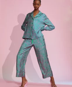 Cynthia Rowley Silk Pajama Shirt Tops