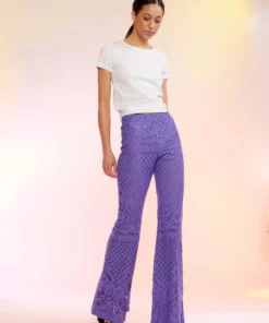 Cynthia Rowley Lace Fit And Flare Pants