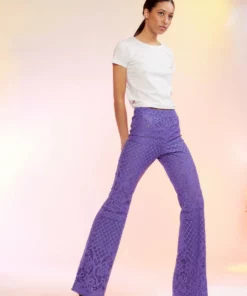 Cynthia Rowley Lace Fit And Flare Pants