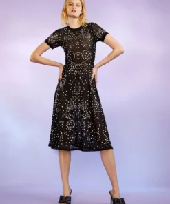 Cynthia Rowley Dresses Crystal Embellished Mesh Dress